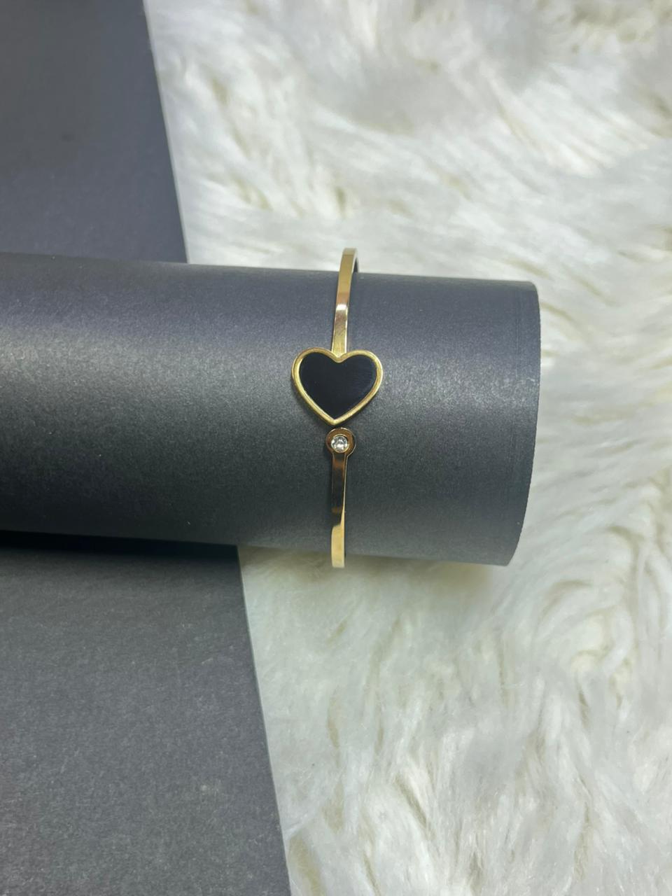 Golden Heart Bangle