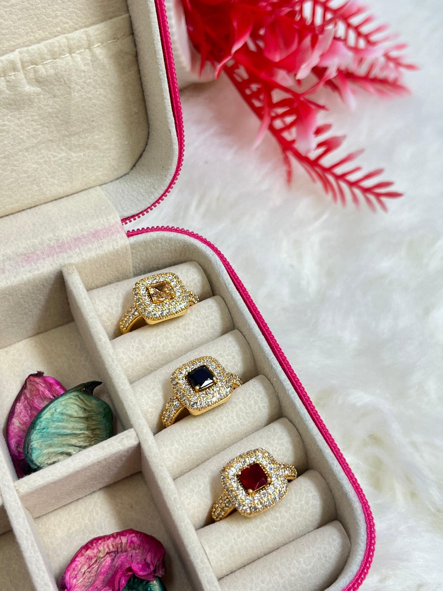 Golden Charm Adjustable Ring