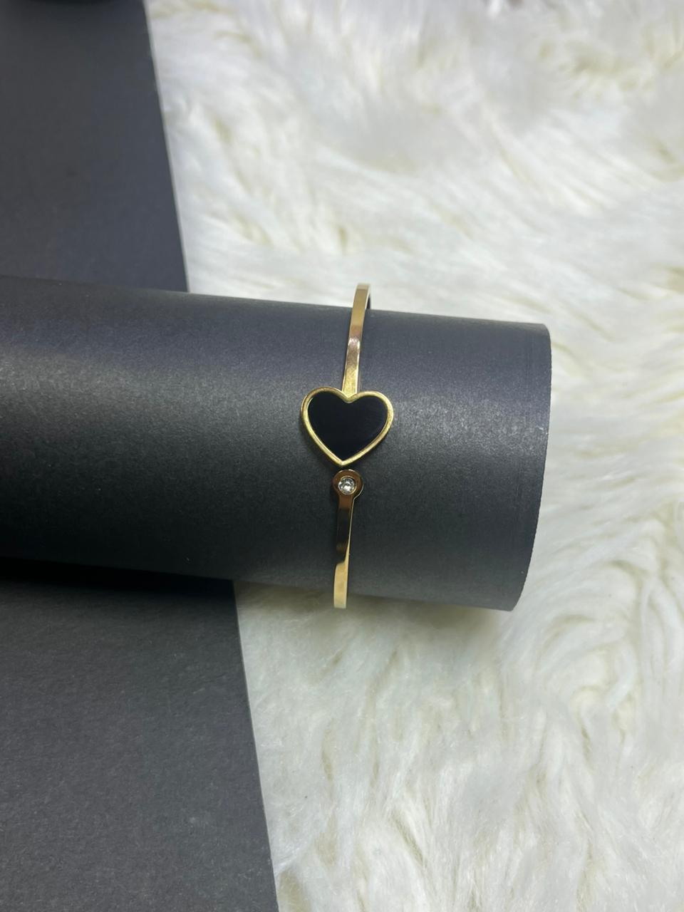 Golden Heart Bangle