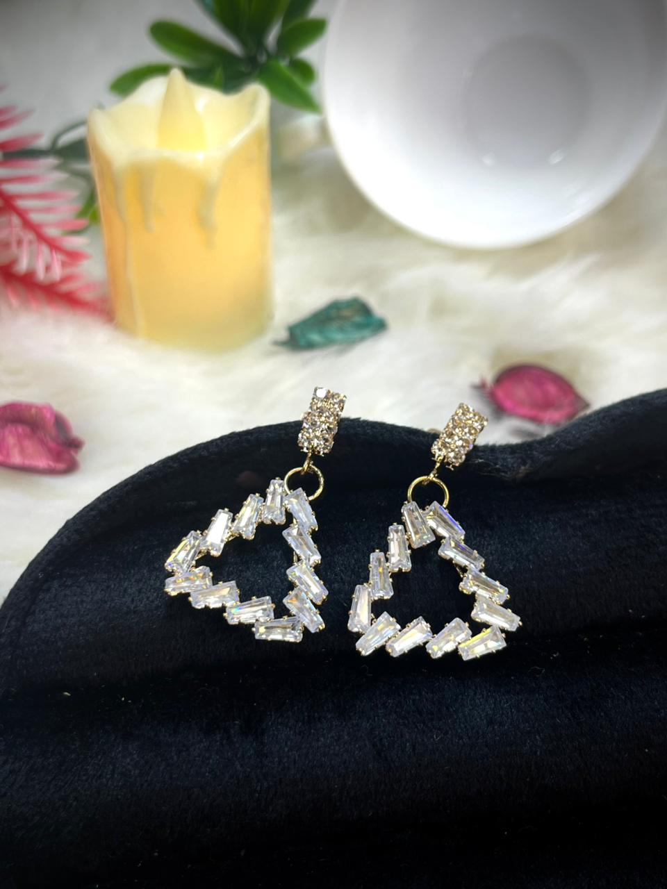 Crystal Pearl Drop Earrings