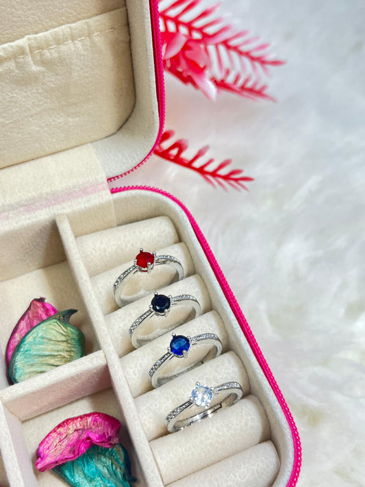 Crystal Glow Adjustable Ring