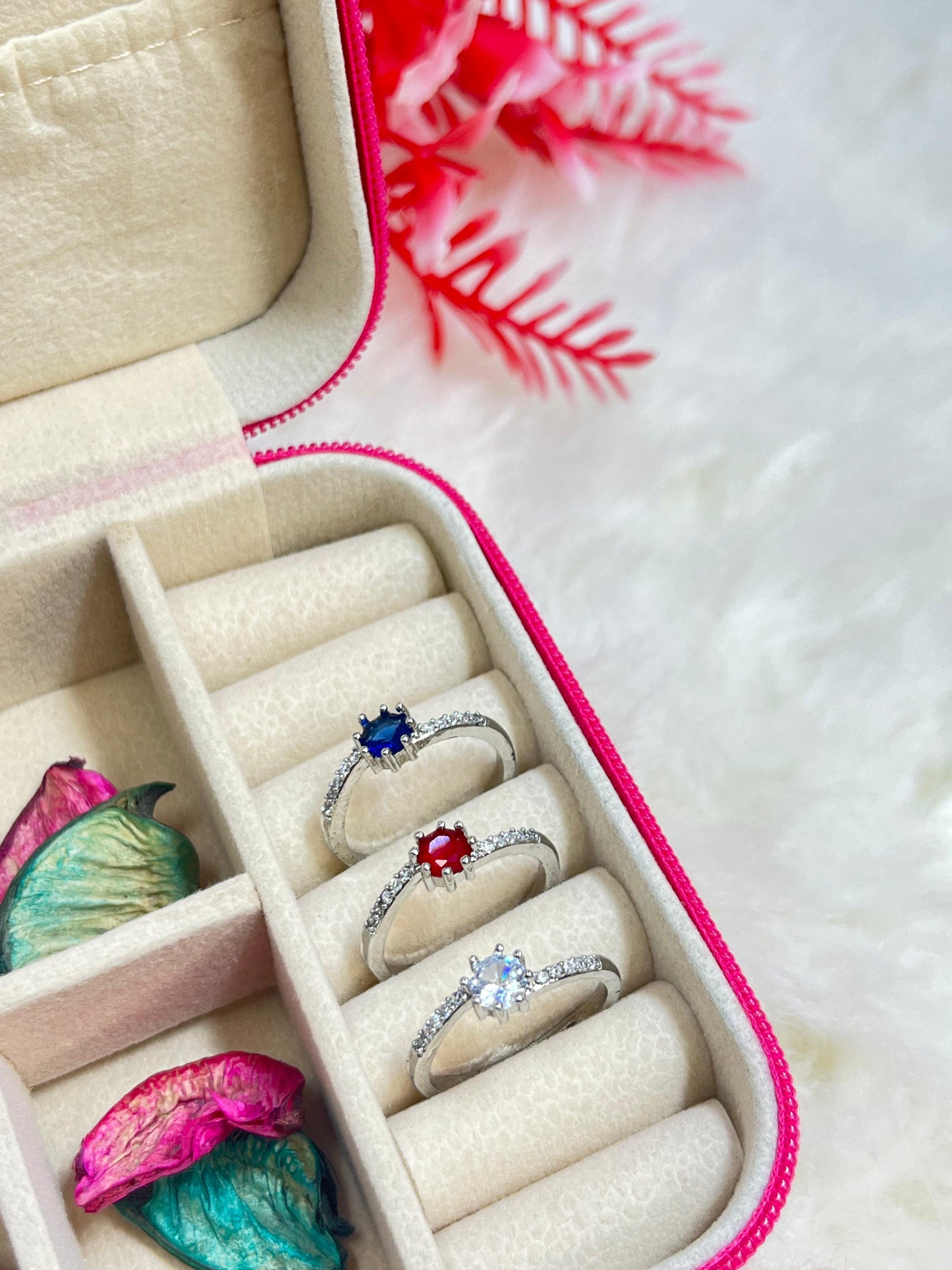 Sparkle Stone Adjustable Ring