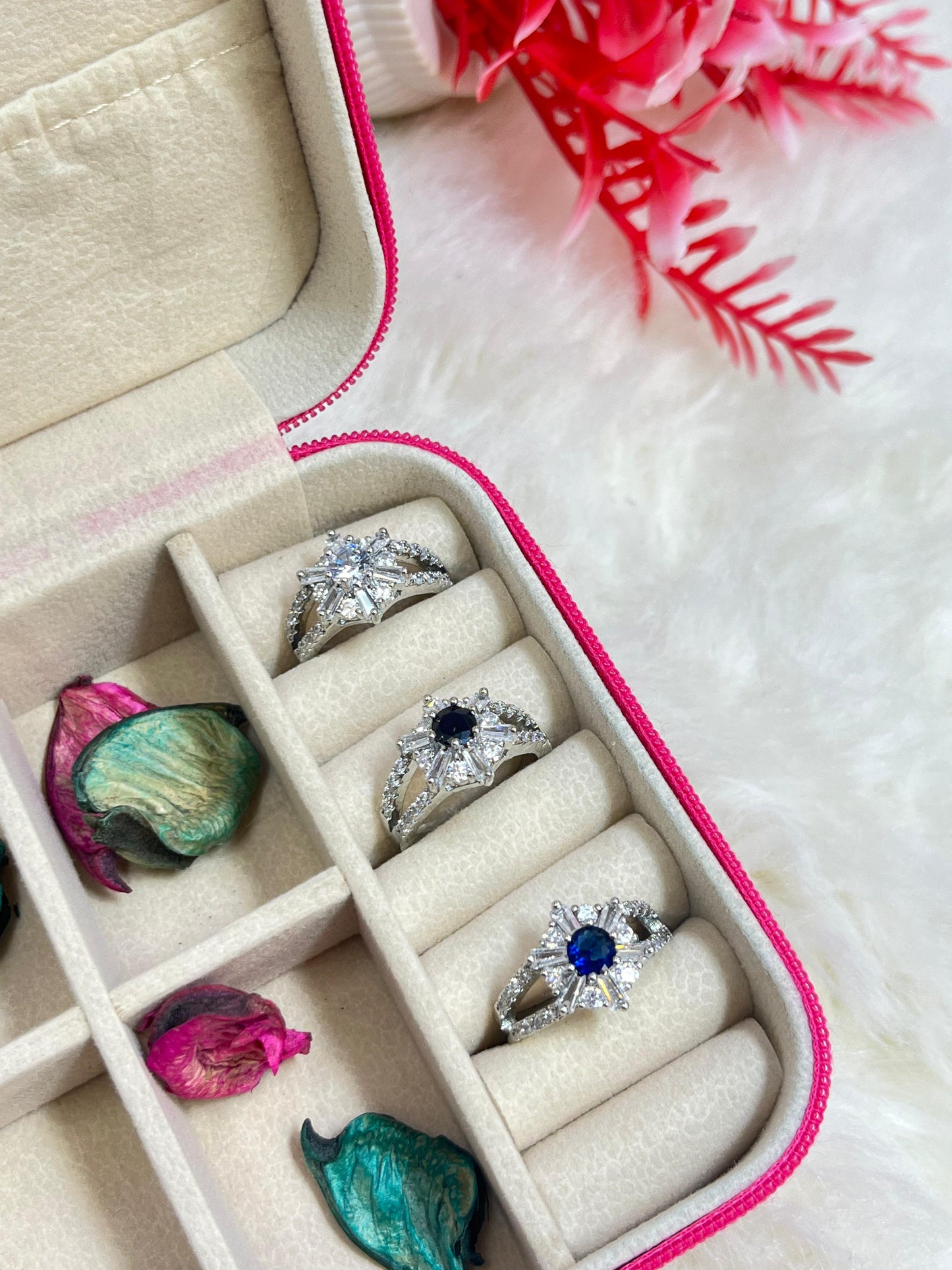 Star Stone Adjustable Ring (Silver)